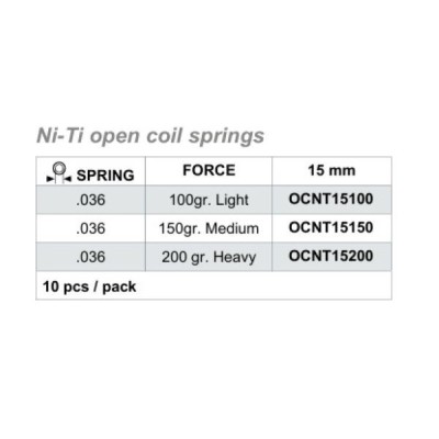 Molle Ni-Ti aperte Springs