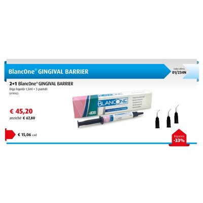 promozione 2+1 BlancOne Gingival Barrier