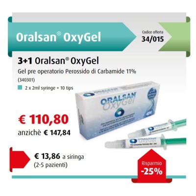 Promozione 3+1 Oralsan OxyGel