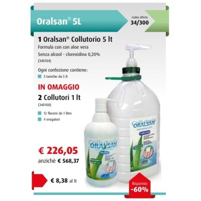 Promozione Oralsan 5 lt