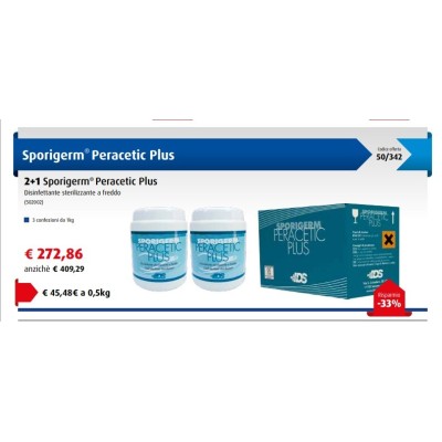 Promozione 2+1 Sporigerm Peracetic Plus IDS