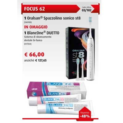 Promozione spazzolino sonico Oralsan